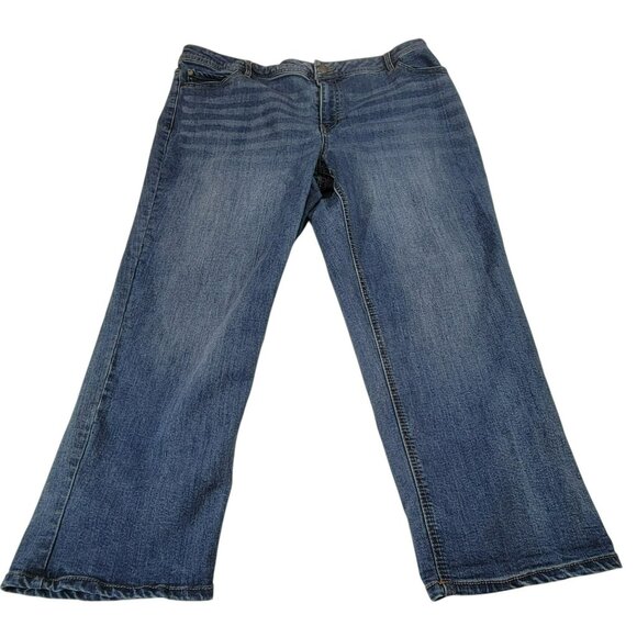 Est 1948 Denim Jeans, Women 16 Curvy, Blue Denim, Straight Leg, Cotton Blend,GUC - Picture 3 of 12